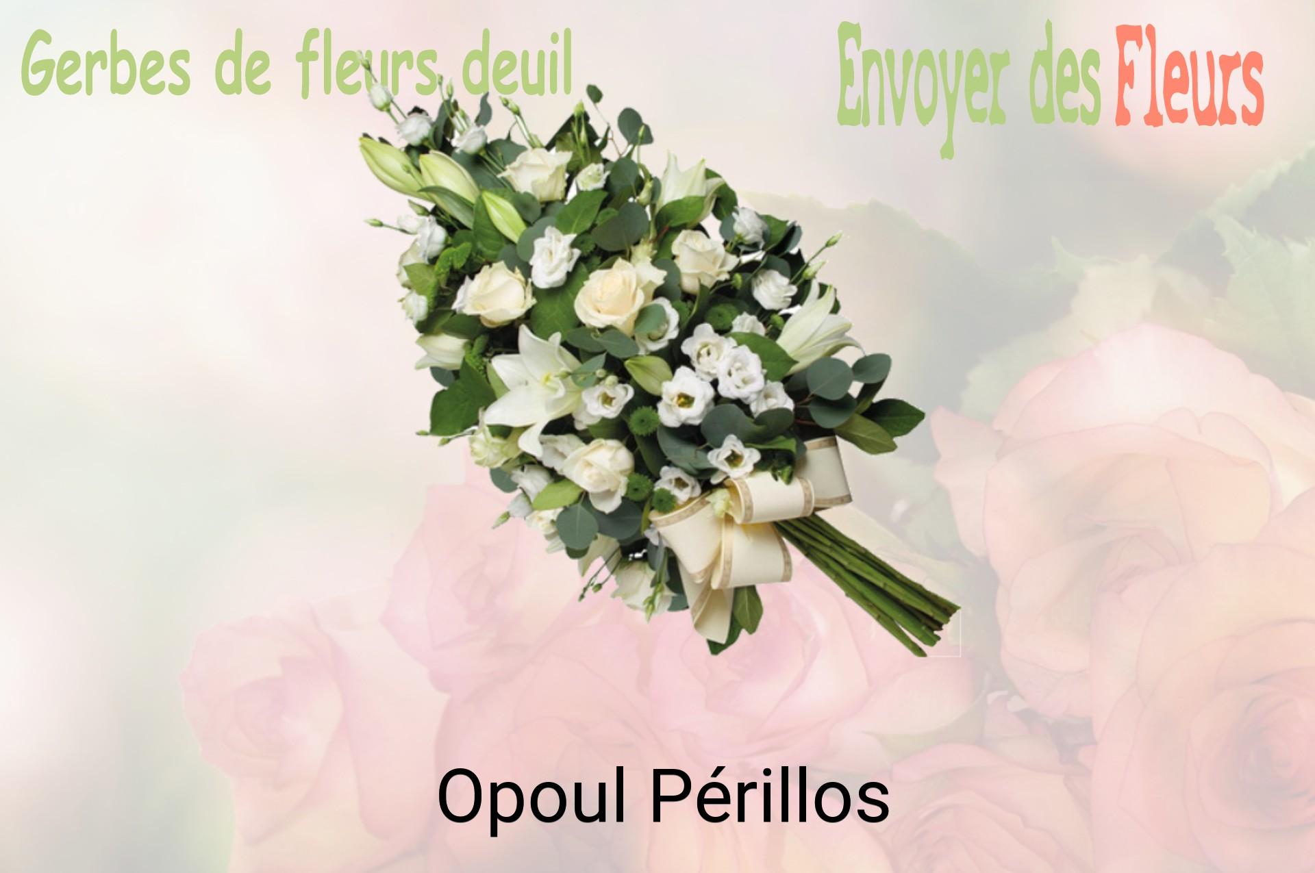Gerbe de fleurs de deuil livrée à Opoul-Périllos